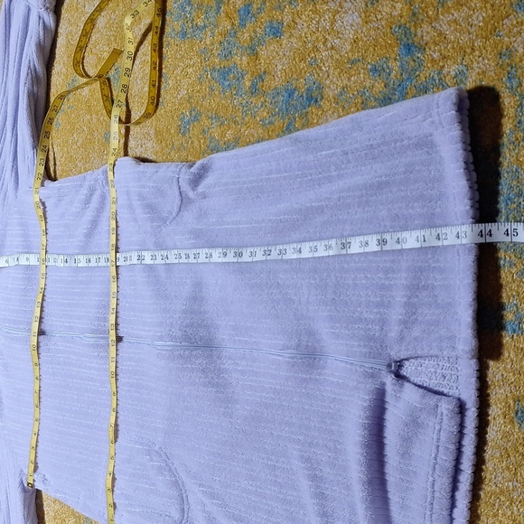 Oscar de la Renta violet S/M house coat/ robe - Picture 9 of 11